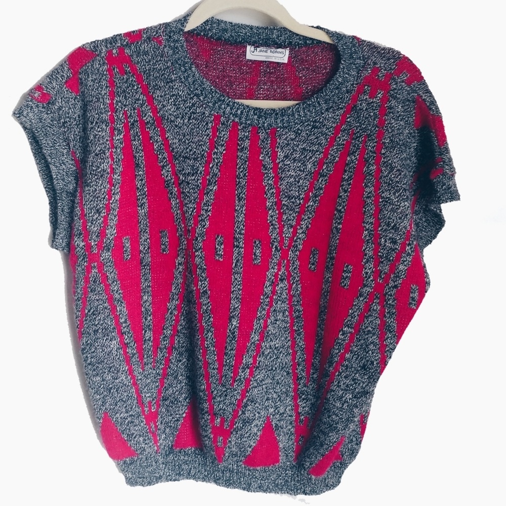 Pink and grey sweater